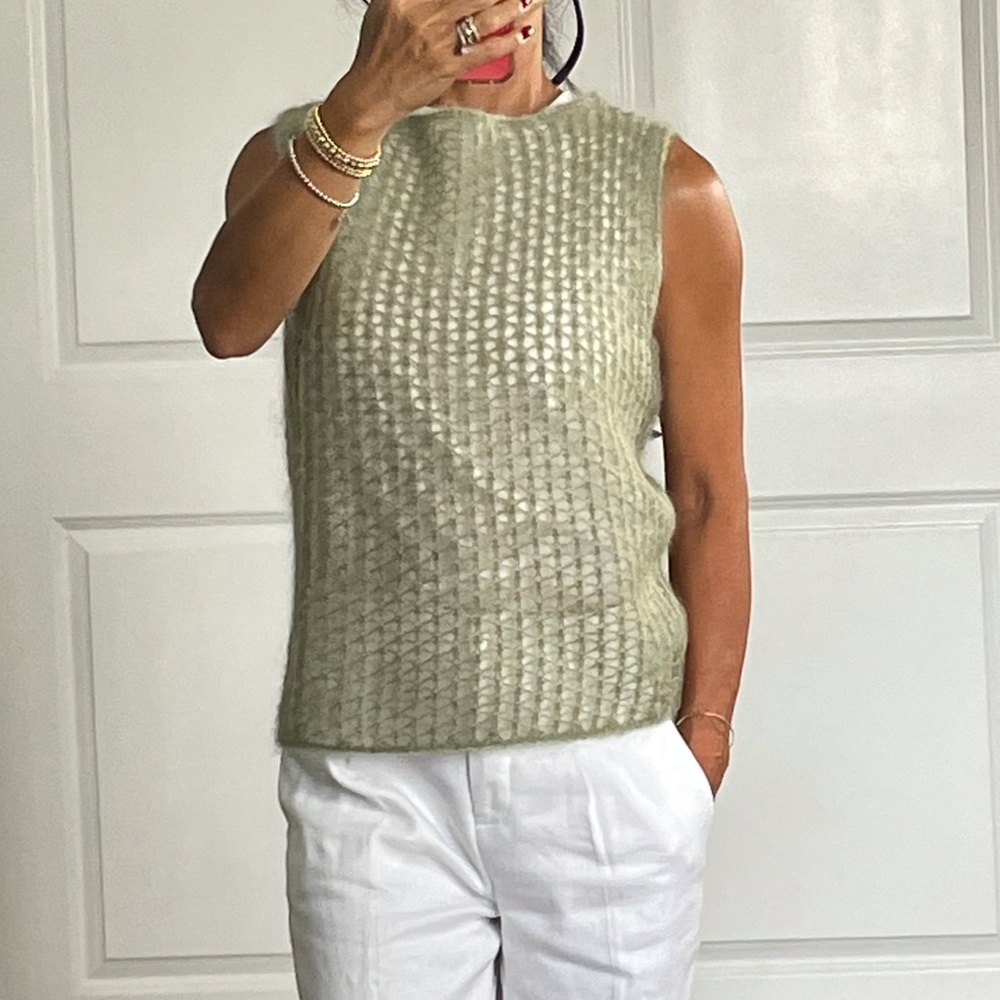 Country Road Mohair Blend Moss Green Shell Size M